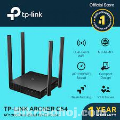 Tp-Link Archer C54 AC1200 Dual Band 4 Antenna Wi-Fi Router